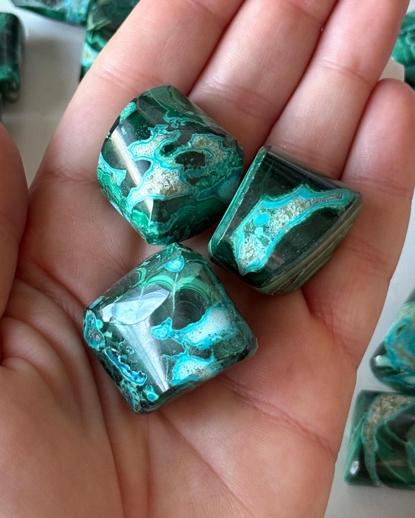 Malachite Chrysocolla Tumbled Stone