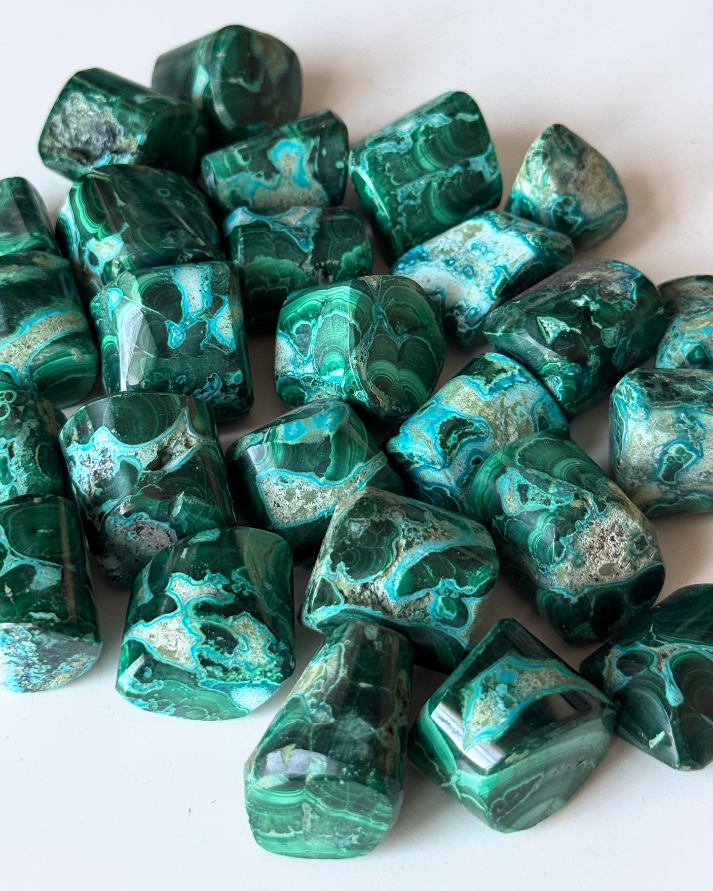 Malachite Chrysocolla Tumbled Stone