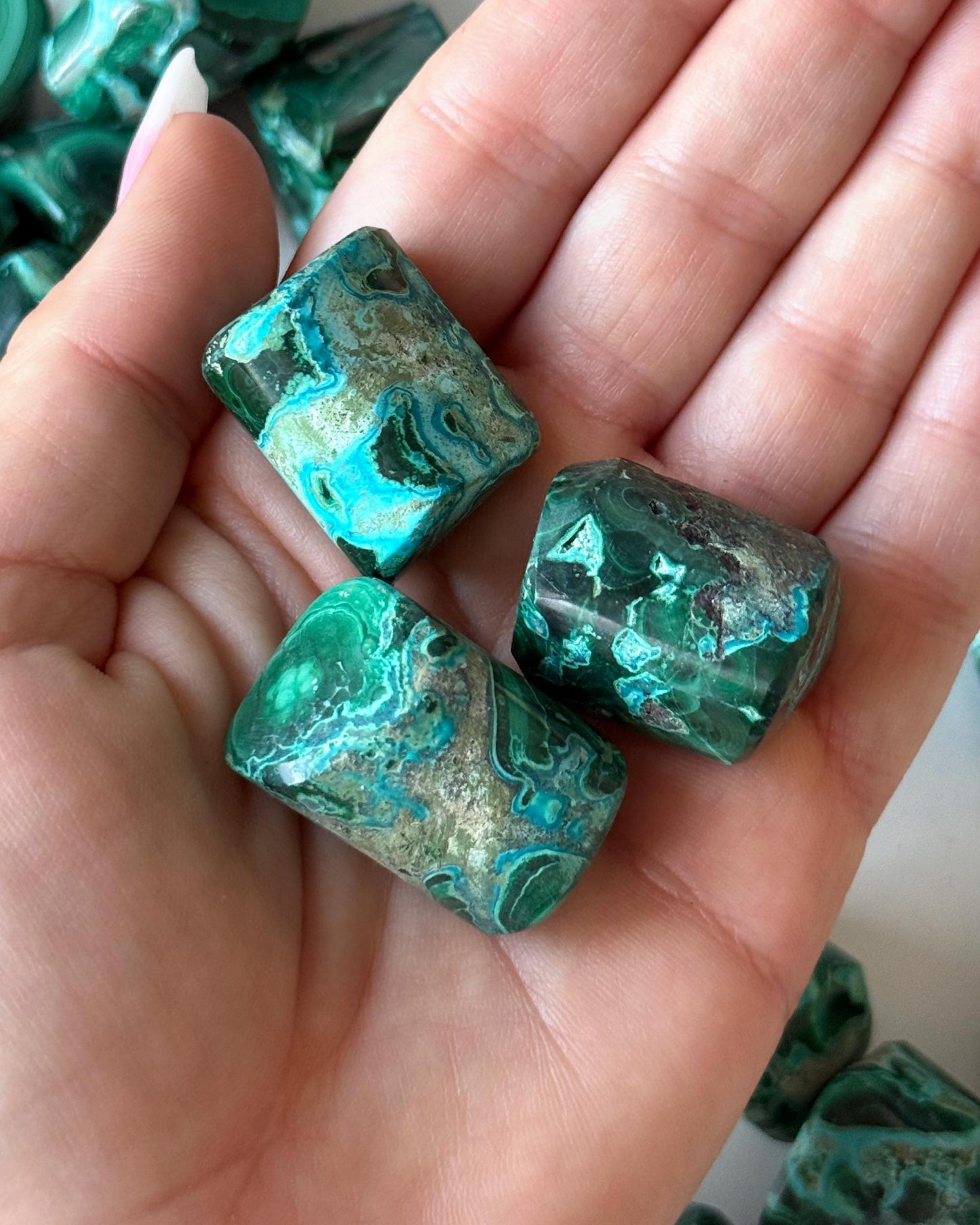 Malachite Chrysocolla Tumbled Stone
