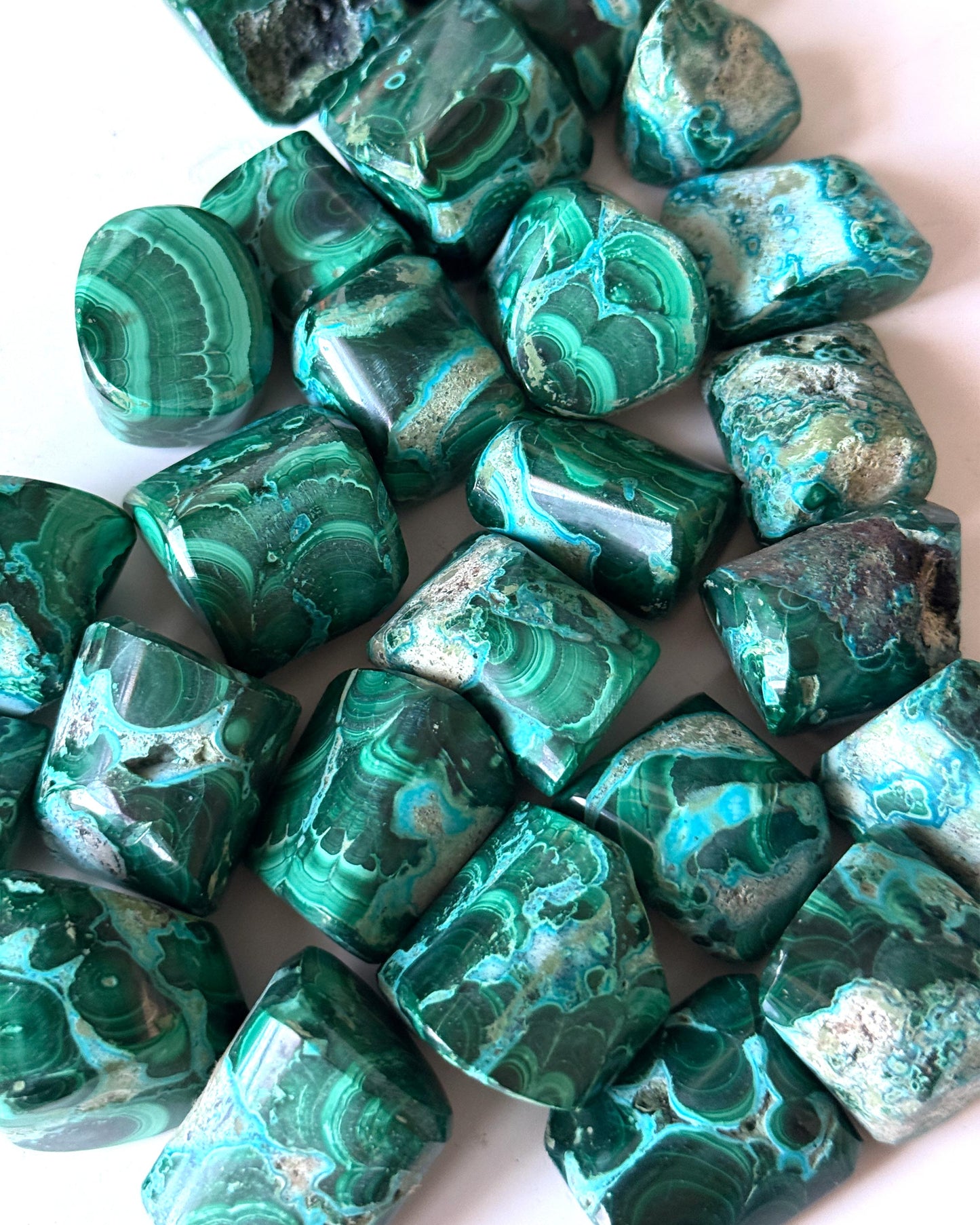 Malachite Chrysocolla Tumbled Stone