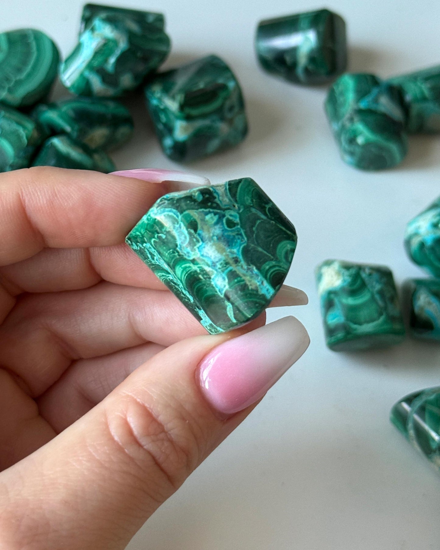 Malachite Chrysocolla Tumbled Stone