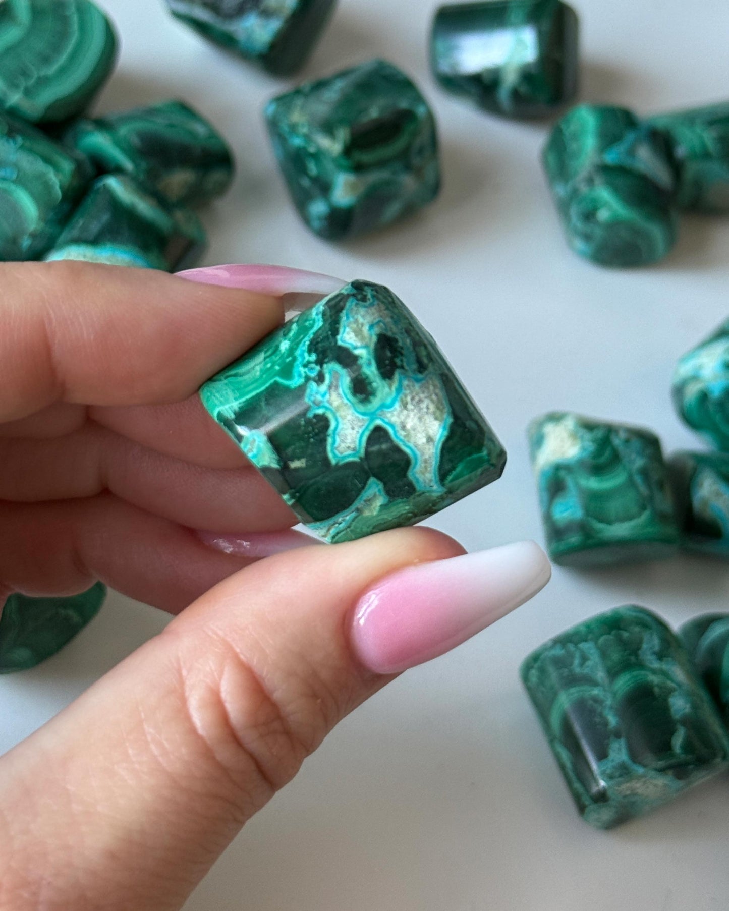 Malachite Chrysocolla Tumbled Stone