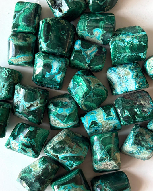 Malachite Chrysocolla Tumbled Stone