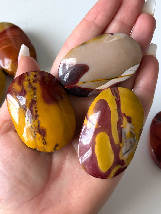 Mookaite Palm Stone