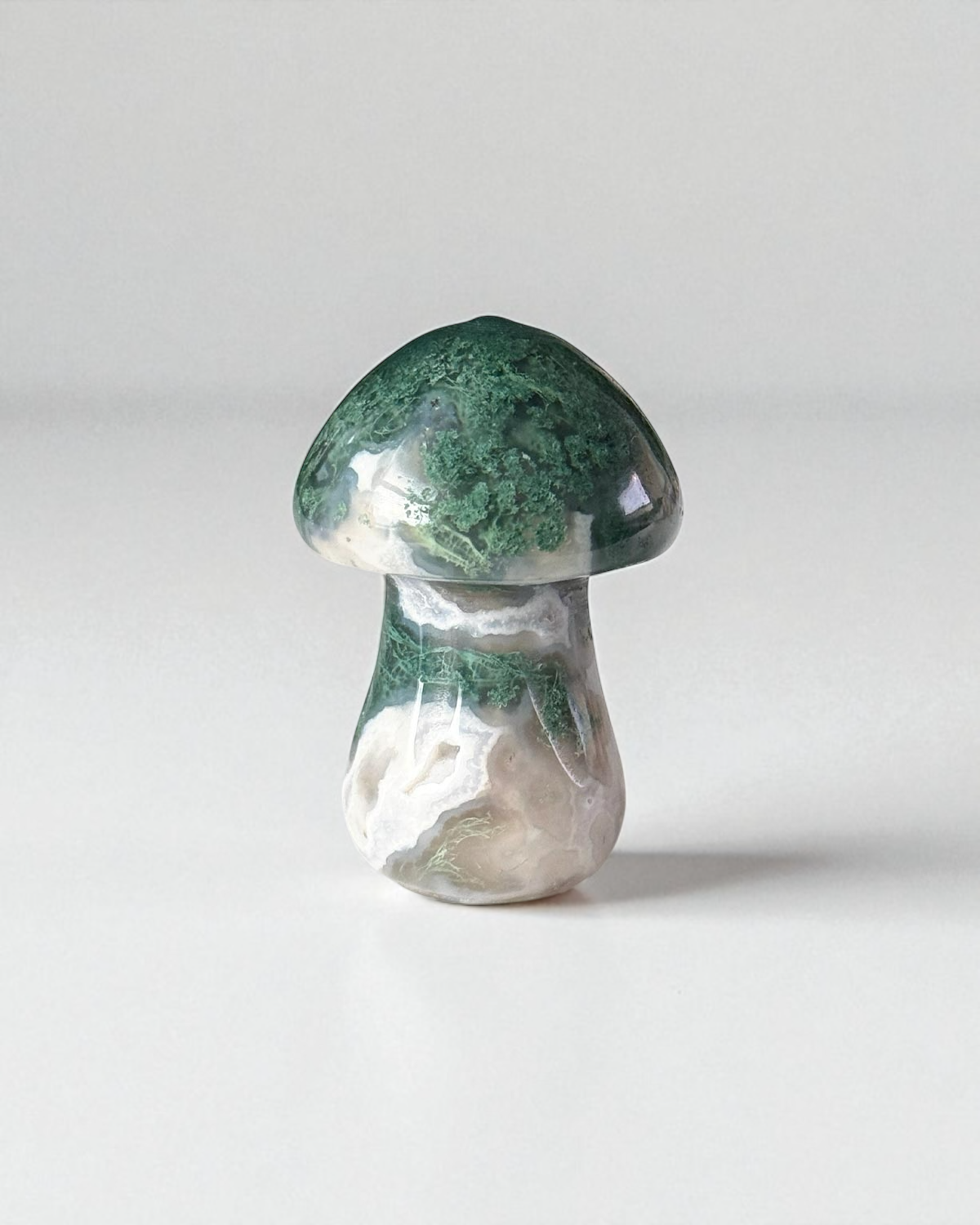 Moss Agate Mushroom