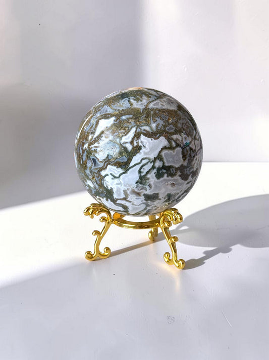 Moss Agate Sphere 63mm