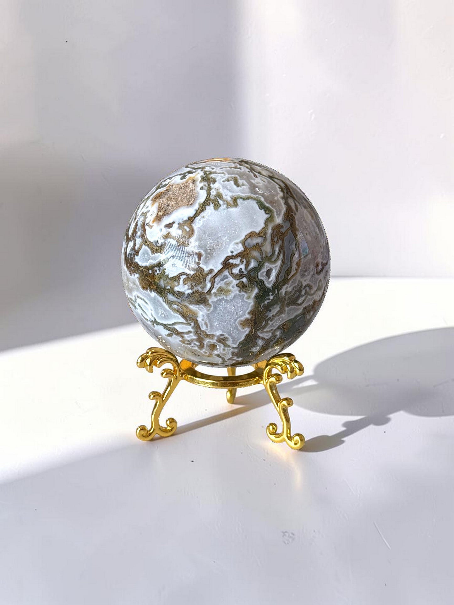 Moss Agate Sphere 63mm