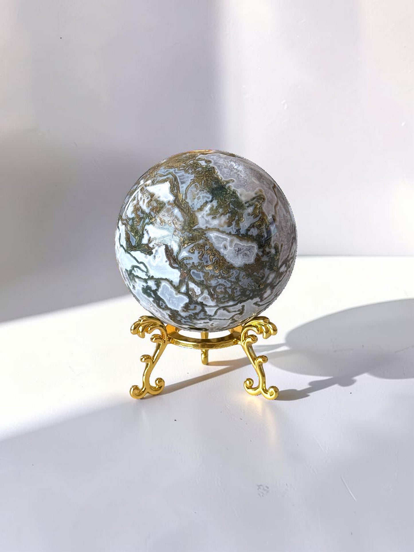 Moss Agate Sphere 63mm