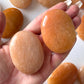 Orange Aventurine Palm Stone
