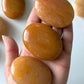 Orange Aventurine Palm Stone