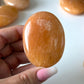 Orange Aventurine Palm Stone