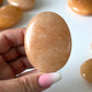 Orange Aventurine Palm Stone