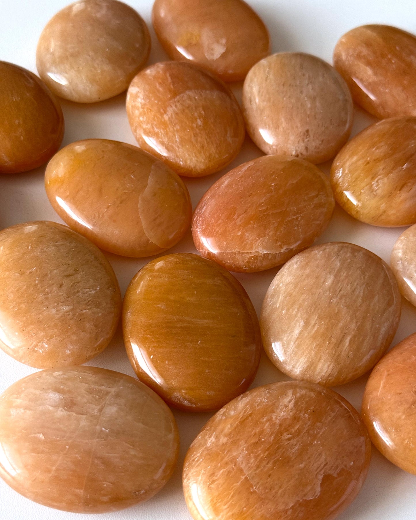 Orange Aventurine Palm Stone