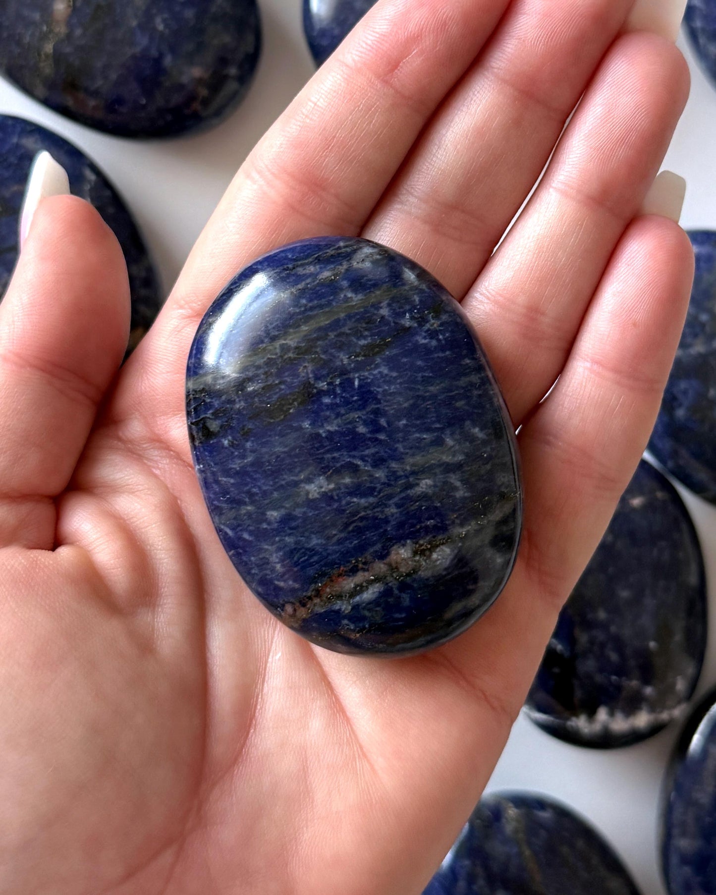 Sodalite Palm Stone