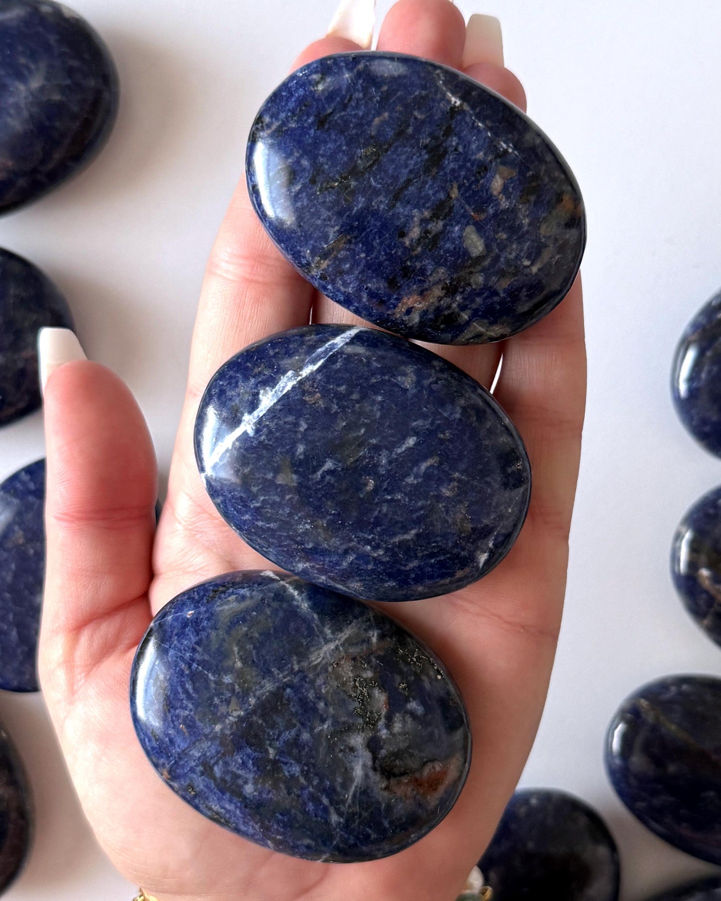Sodalite Palm Stone