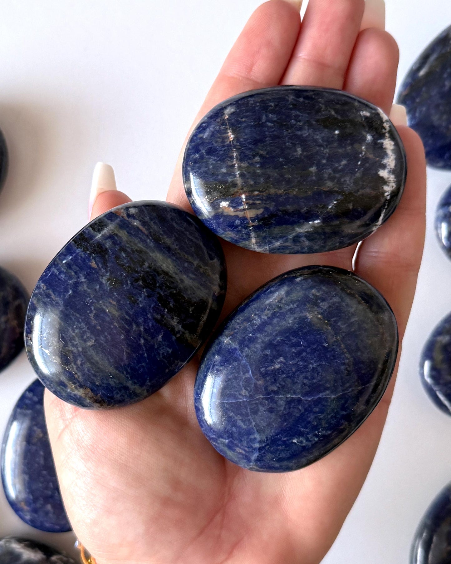 Sodalite Palm Stone