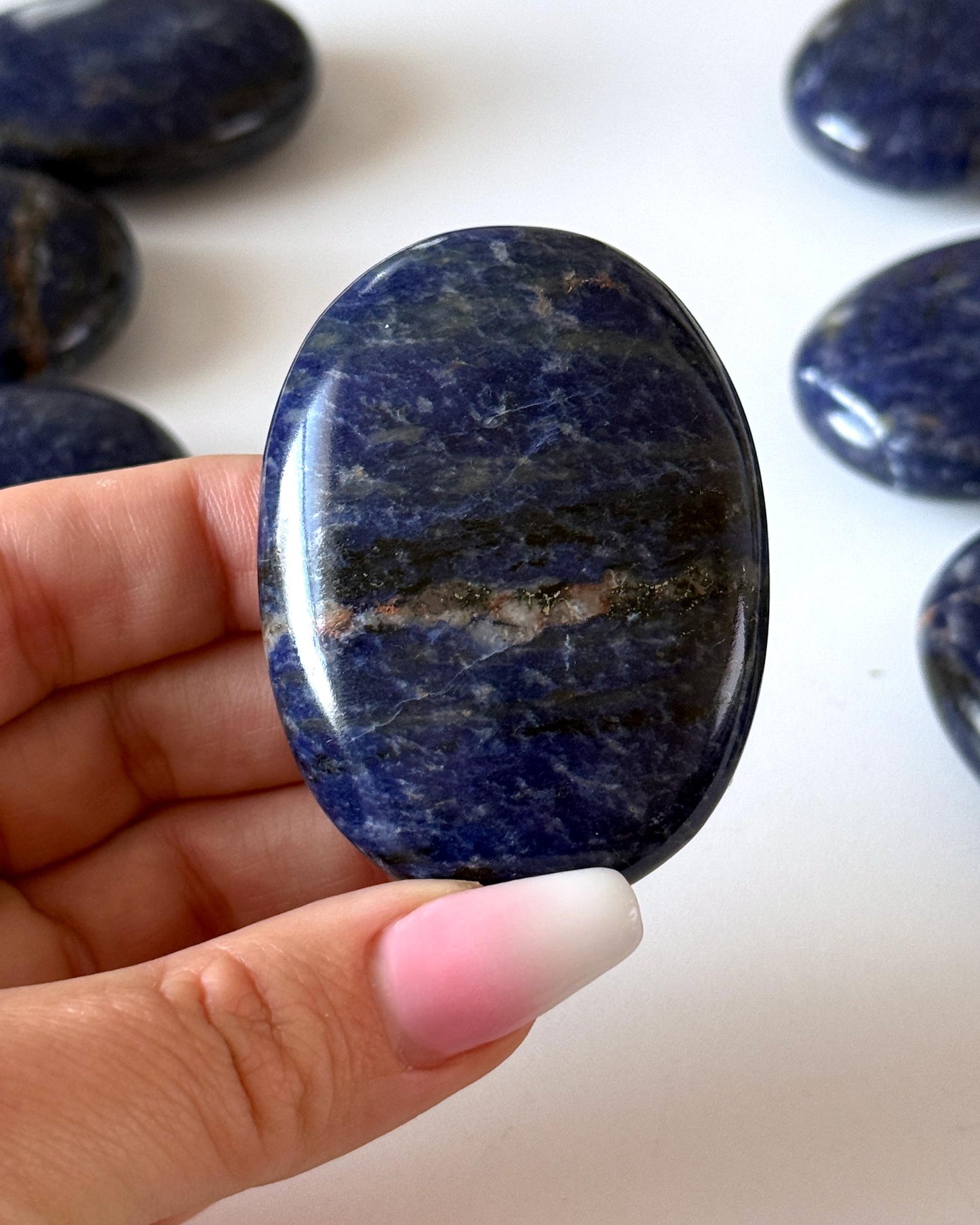 Sodalite Palm Stone