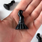 Black Obsidian Witch Broom Carving