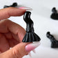 Black Obsidian Witch Broom Carving