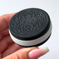 Black Obsidian White Aventurine Cookie