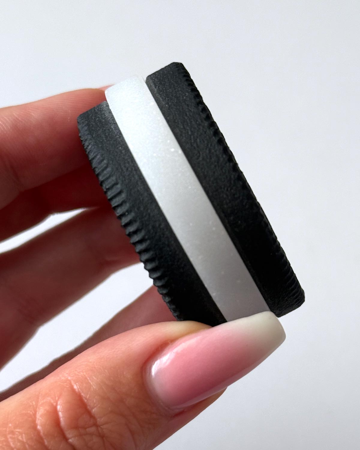 Black Obsidian White Aventurine Cookie