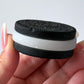 Black Obsidian White Aventurine Cookie