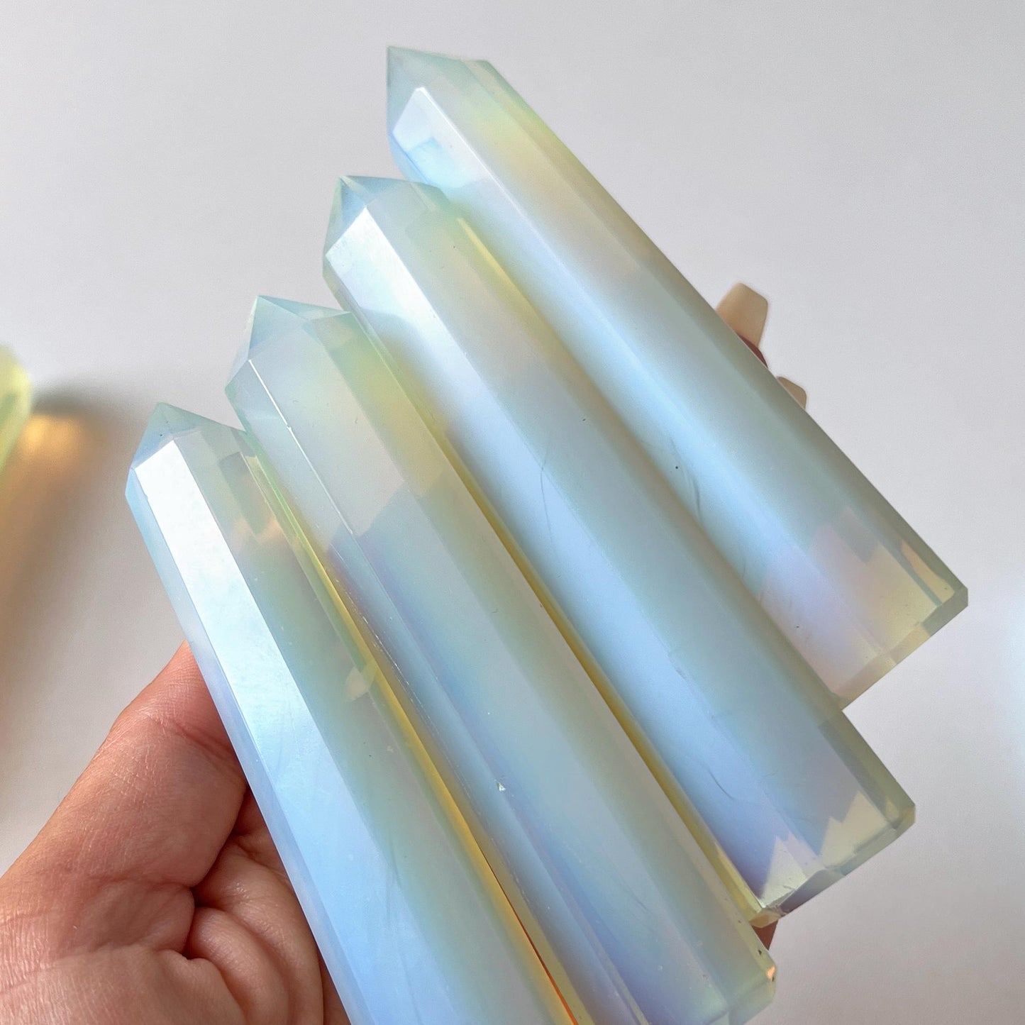 Opalite Faceted Tower