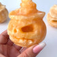 Orange Calcite Jack O Lantern