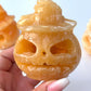Orange Calcite Jack O Lantern