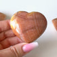 Peach Calcite Heart