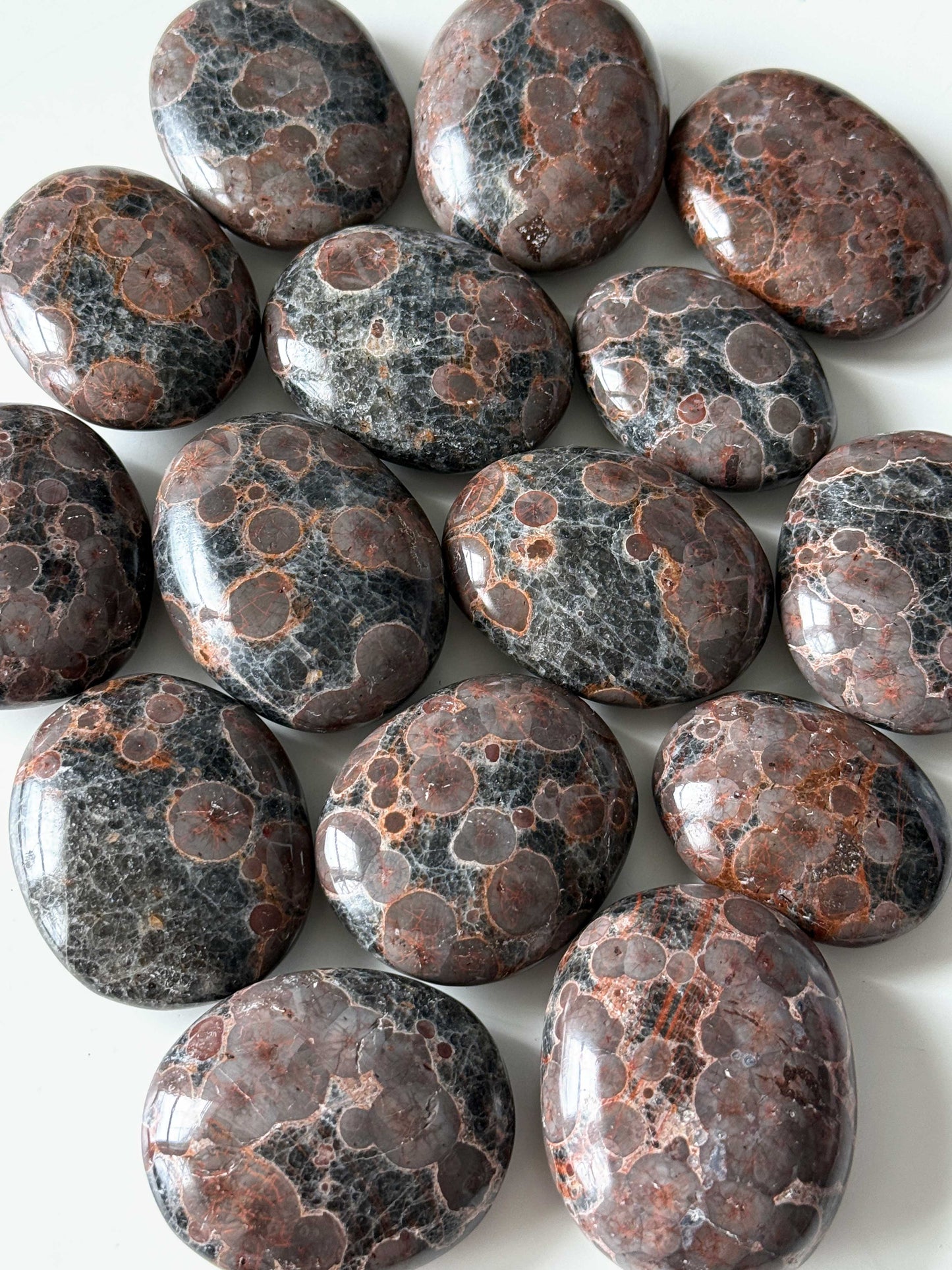 Peanut Obsidian Palm Stone