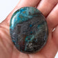 Chrysocolla with Hematite Palm Stone