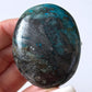 Chrysocolla with Hematite Palm Stone