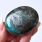 Chrysocolla with Hematite Palm Stone