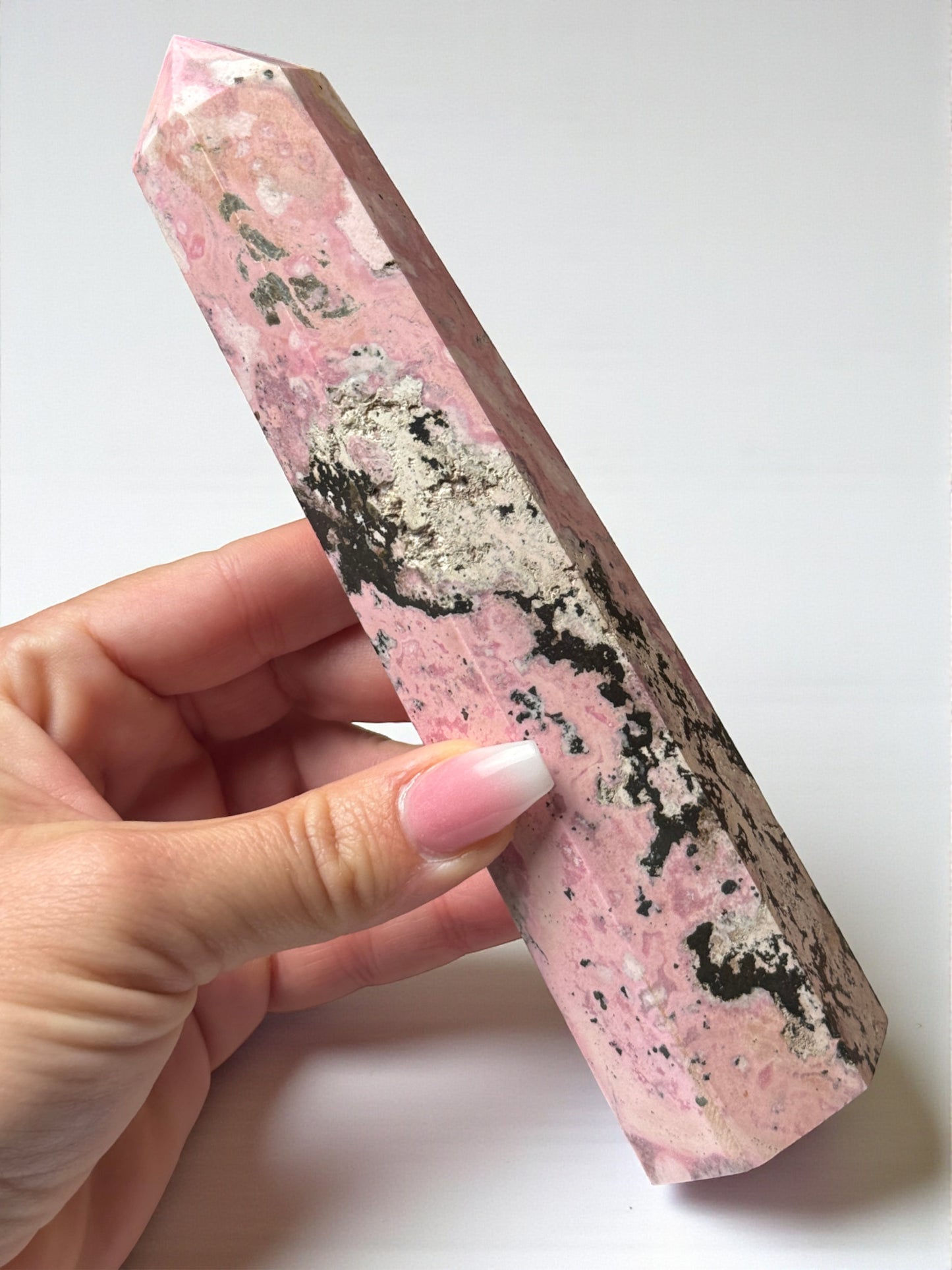 Peruvian Rhodonite Tower