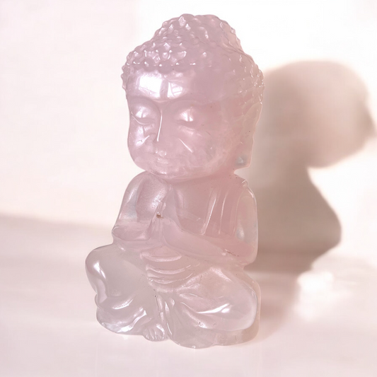 Rose Quartz Sitting Buddha