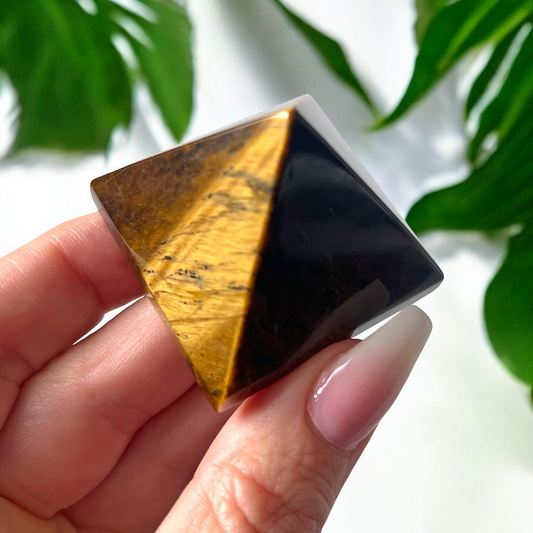 Tiger's Eye Pyramid