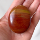 Gold Banded Red Jasper Palm Stone