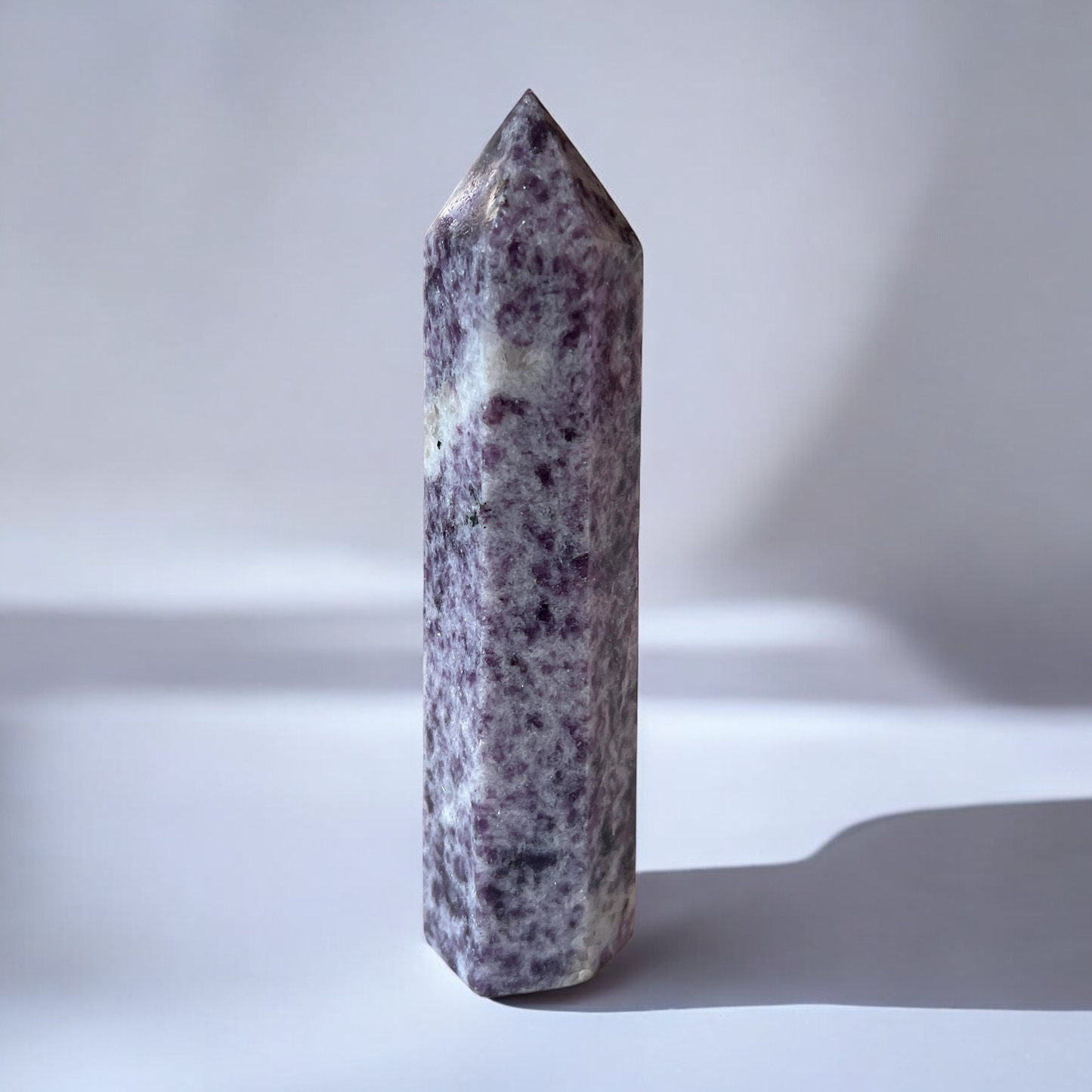 Purple Lepidolite Tower