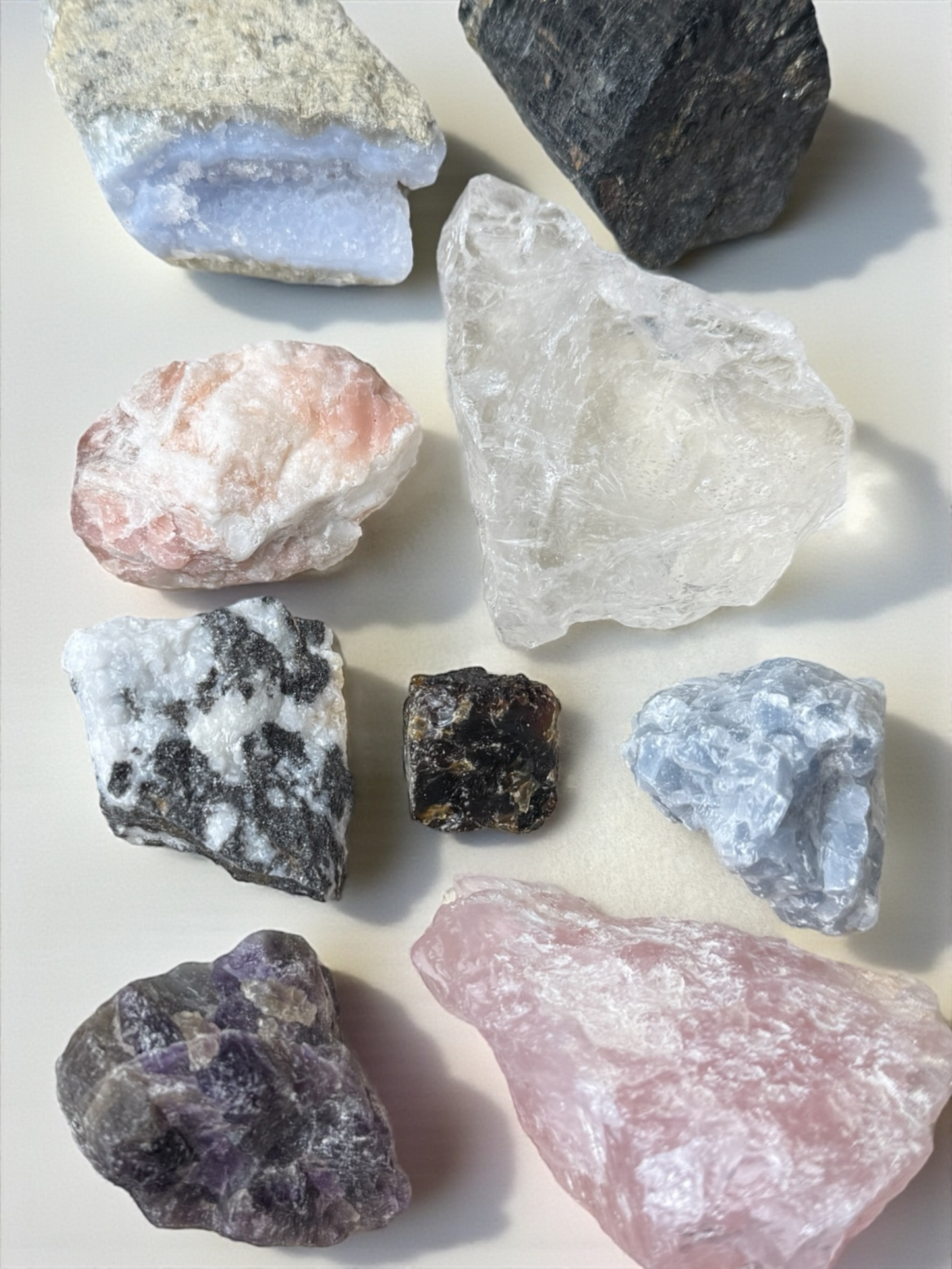 Raw Stone Crystal Set