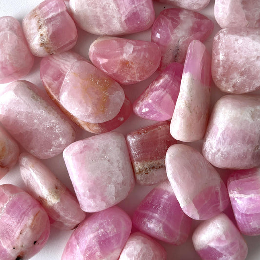 Pink Aragonite Tumbled Stone