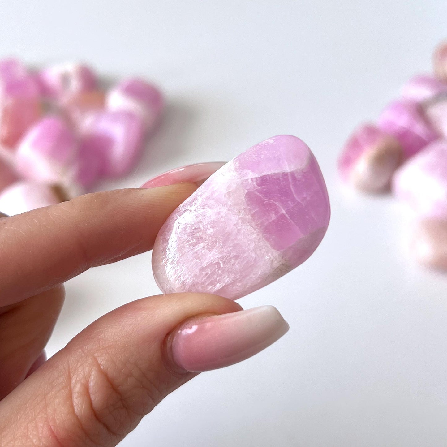 Pink Aragonite Tumbled Stone
