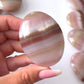 Pink Banded Onyx Palm Stone