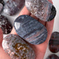 Pink Ocean Jasper Palm Stone