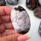 Pink Ocean Jasper Palm Stone