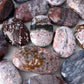 Pink Ocean Jasper Palm Stone