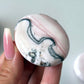 Pink Opal with Dendrite Palm Stone