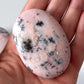 Pink Opal with Dendrite Palm Stone