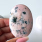 Pink Opal with Dendrite Palm Stone