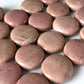Pink Petrified Wood Round Palm Stone